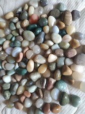 250g Tumbled Stones MIX Decorative Healing Stones Colourful Natural - Super Cheap  picture