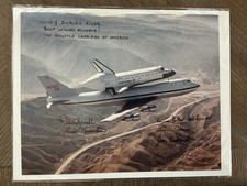 Shuttle Carriers of America Signed Photo NASA 905 Space Shuttle Boeing 747 picture