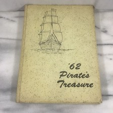 1962 Vidor High School Yearbook Texas Pirate's Treasure Vintage 62 picture