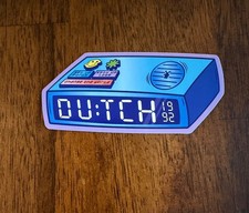 Dutch Bros 2026 Alarm Clock Sticker ~ RARE  GO picture