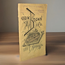 Geo. W. Brown and Co ~ Pocket Diary ~ 1891-92 ~ Kansas City Branch ~ Catalog picture