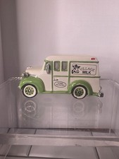 Department 56 Snow Village Home Delivery Milk  And Pink Car picture