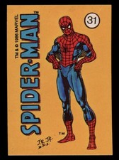 Spider-Man 1986 Comic Images Official Marvel Universe Stickers #31 picture