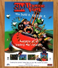 SIM Theme Park EA Build It Ride It - Video Game Print Ads Poster Promo Art 2000 picture