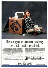 1992 IBM PS/1 Computer Sylvan Learning Center vintage Print AD Advertisement picture