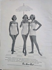 1956 Women's Rose Marie Reid chess mates Jewels Of Sea swimsuits vintage Ad  picture
