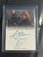 Game Of Thrones Complete Series Dual Auto Rory McCann & Eugene Simon FDL picture