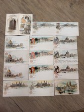 Lot of 15 Vintage 1893 Worlds Columbian Exposition Chicago Worlds Fair Postcards picture