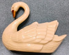 LENOX Porcelain Bone China Small Swan with 24K Gold Beak Wedding Cake Topper picture