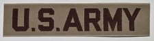 US ARMY desert DCU Uniform TAN nylon name tape Over The Pocket Patch 4.5