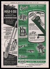 1954 Upson Brothers Rochester New York Hold-E-Zee Lok-Block Screwdriver Print Ad picture