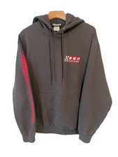 Disney Cars Pixar RSN Hoodie Racing Sports Network Mens Medium Gray Sweatshirt picture
