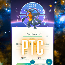 Pokémon Shiny Garchomp Special BG + Legacy Earth Power | mini PTC | Go ✨ picture