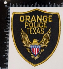 VINTAGE OBSOLETE Orange Texas TX Police Patch picture