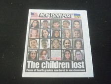 2022 MAY 26 NEW YORK POST NEWSPAPER- FACES OF CHILDREN KILLED IN UVALDE MASSACRE picture
