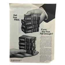 Lark Cigarettes Vintage Print Ad 1960s You Ought to Turn to Lark Four Packs  picture