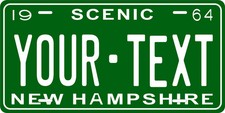 New Hampshire 1964 Novelty License Plate Personalized Auto Motorcycle Bicycle picture