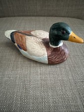 Vintage Weiss Handpainted Mallard Duck 5.5 Inches Made In Brazil picture