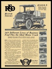 1914 REO Motor Truck, Model J - Lansing MI New Sign: 18x24