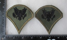 Original Pair US ARMY 1960s VIETNAM War SPECIALIST E-4 JUNGLE PATCHES picture