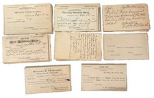 Antique Vintage 1800s Bank Check Lot Conn New York Maryland  200 Postal Cards picture