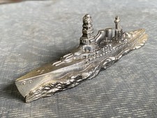 WWII Imperial Japanese Navy Battleship Metal Paperweight Desk Ornament picture