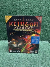Star Trek: Klingon Academy Big Box 288 Page Manual 6 CD Set & Keyboard Chart PC. picture