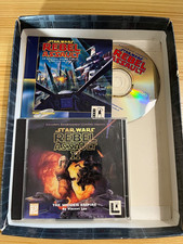 Star Wars Rebel Assault 2 Big Box w Rebel Assault1 ALL DISCS & front 1/2 of box picture
