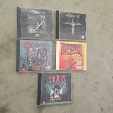 Vtg PC Game Bundle Lot 5 Games Demon Gate Stonekeep Hexen 2 Reloaded Shivers Two picture