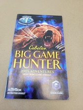 Cabela's Big Game Hunter: 2005 Adventures (Nintendo GameCube, 2004) Manual Only picture