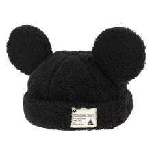 Japan Tokyo Disney Resort Cap Fluffy Black Hat Ears Mickey 58cm【US STOCK】 picture