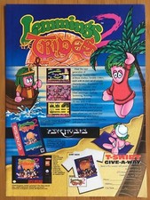 Lemmings 2 The Tribes SNES Sega Genesis PC 1993 Vintage Poster Ad Art Print Rare picture
