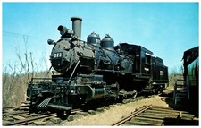 Wabash Steam Train #573 Rhode Island Locomotive Works 2-6-0 Mogul Vintage PC  picture