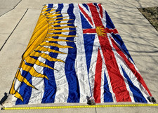 XL British Columbia Canada Rope & Toggle Flag Canadiana Brand 136