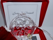2001 WATERFORD SOCIETY 1st Celtic Spiral Knot Ornament SEAN O'DONNELL Signed H70 picture
