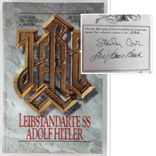 LEIBSTANDARTE Adolf Hitler Uniforms Organization & History Limited 1st Ed Signed picture