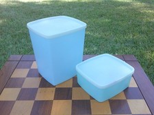 Vintage Tupperware Set 311 & 1311  Square Food Storage Containers w Lids picture