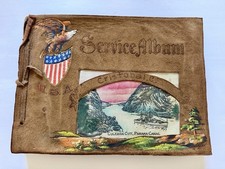 SERVICE ALBUM 1934 Panama Canal Cristobal Culebra Cut Leather 190+ Photographs picture