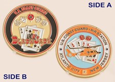 USCG Air Station Atlantic City Blackjack Challenge Coin 1#4 picture