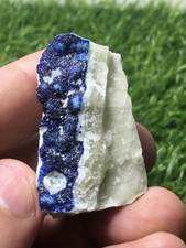 131 Carats AMAZING NATURAL ARAGHONITE SPECIMEN W/AZURITE INCLUSION F/AFGHANISTAN picture