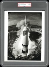 Apollo 11 1969 Saturn V SA-506 NASA Moon Type 1 Original Photo PSA *Lift Off * picture
