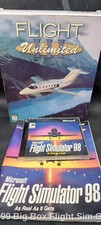 Flight Unlimited III 3 - 1999 Big Box Flight Sim Game Flight Simulator 98 picture