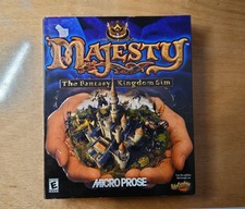 Majesty The Fantasy Kingdom Sim PC Game Box Micro Prose CPU Windows picture