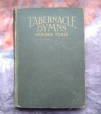 Antique 1934 Tabernacle Hymns Number Three 3 w Round + Shape Notes Hymnal Book picture