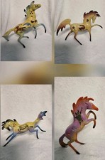 Lot of 4 Westland Primal Visions Horse Figurines 2005 Tribal Petroglyph Retired picture