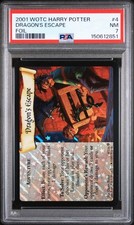 2001 Harry Potter # 4 Dragon's Escape PSA 7 Near Mint Pokemon picture