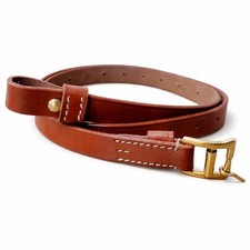 Warcraft Exports Vintage Leather Rifle Sling: WWII Italian Carcano Brown  picture