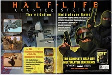 Half Life Counter-Strike - PC -  Vintage Original Print Ad/Poster Promo Art 2000 picture