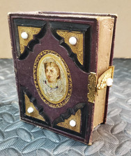 Antique Civil War Union Officer Photo Album Tintype CDV Top Hats Hannah Hamilton picture