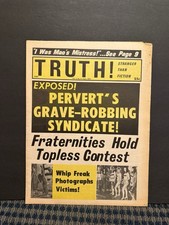 1970 April TRUTH Newspaper, Perverts Grave Robbing Syndicate, Lez Massage (10T) picture